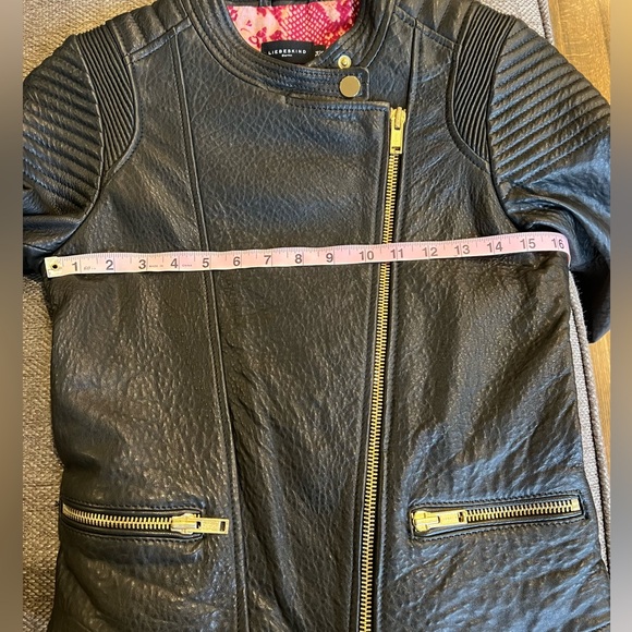 NWT LEIBESKIND Black Moto Leather Jacket XS/34 - Picture 5 of 6